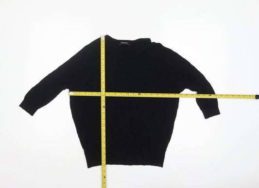 Womens UK Size 12 Mango Black Pullover Jumper