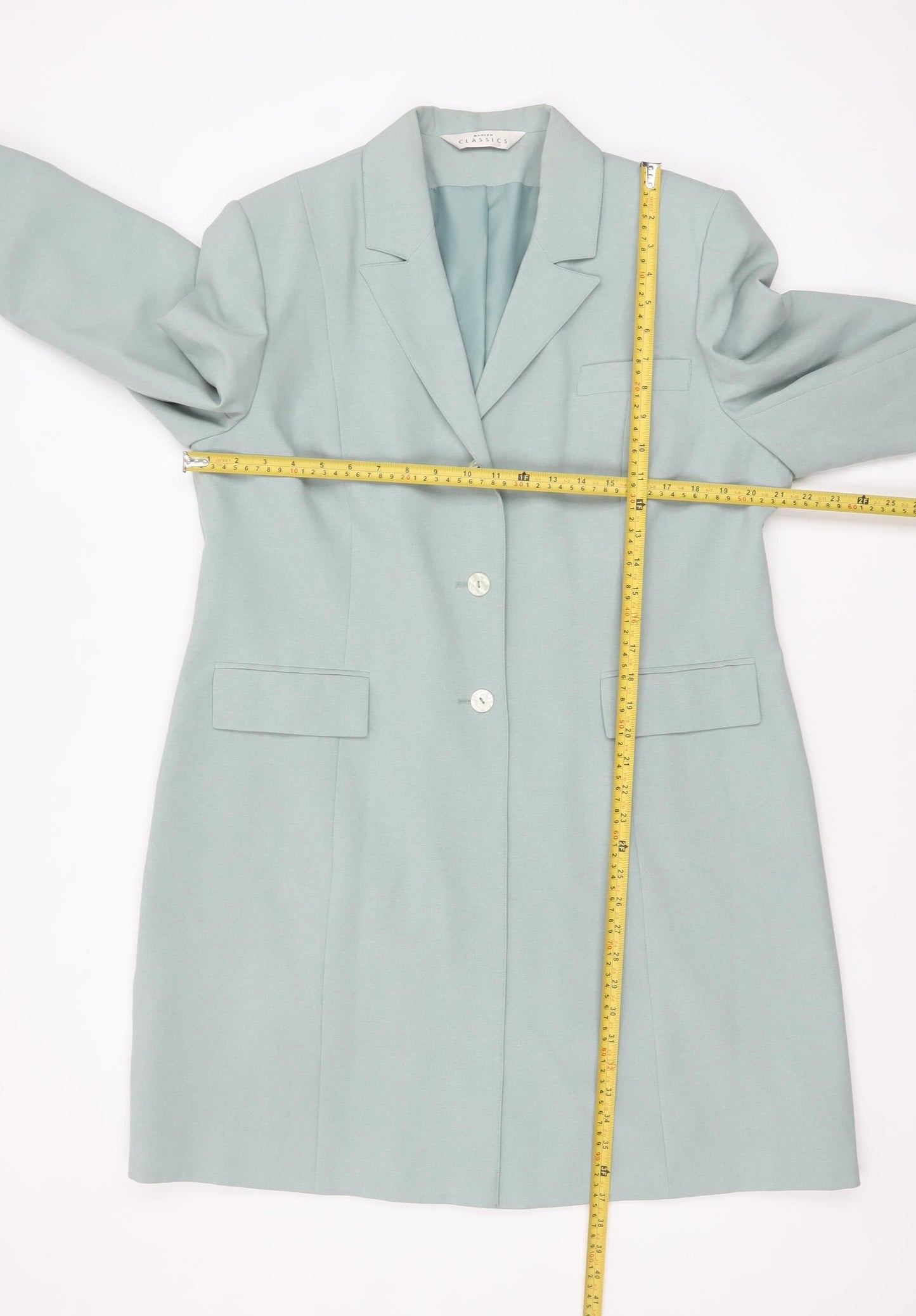 Womens UK Size 18 Modern Classics Green Overcoat