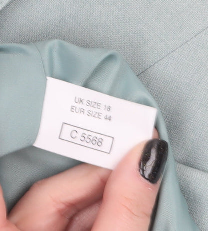 Womens UK Size 18 Modern Classics Green Overcoat