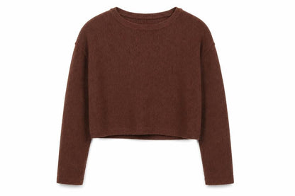 Womens UK Size M Zara Brown Pullover Jumper