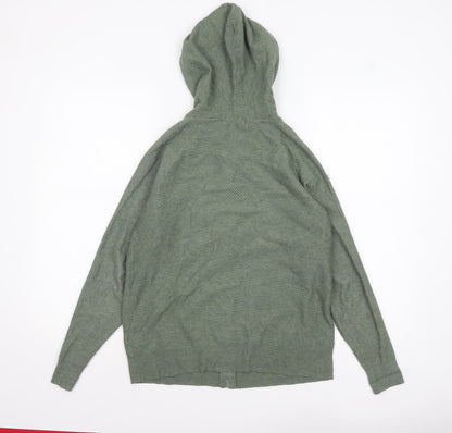 Womens UK Size S Marks and Spencer Green Full Zip Jumper