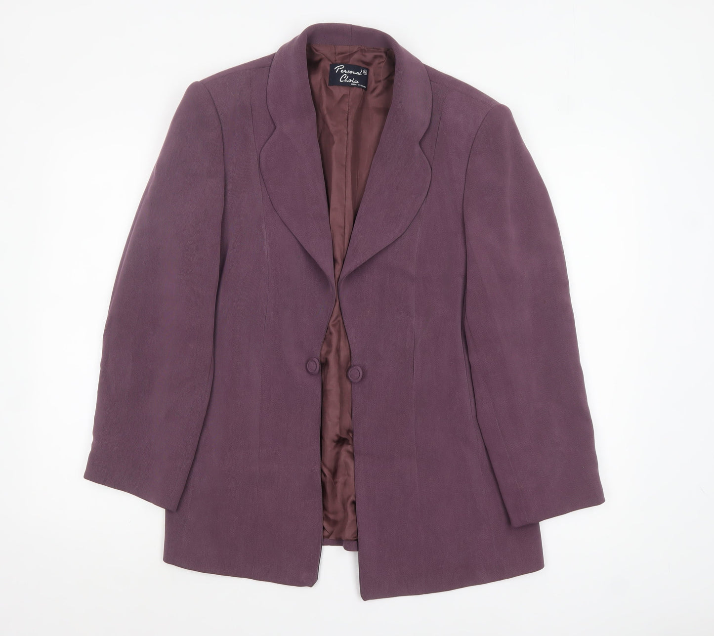 Womens UK Size 16 Personal Choice Regular Purple Blazer