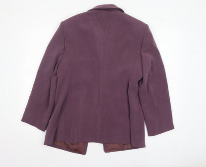 Womens UK Size 16 Personal Choice Regular Purple Blazer