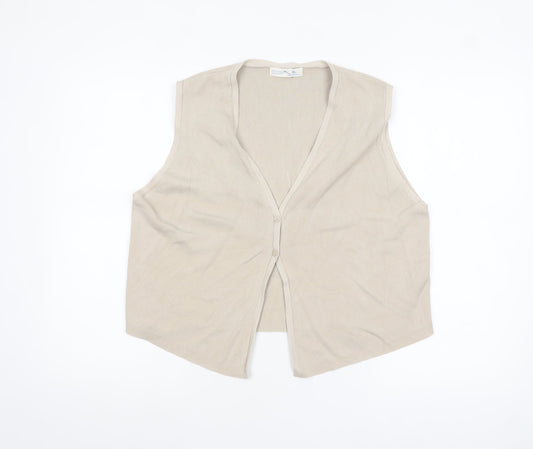 Womens UK Size XL Primark Beige Vest Jumper