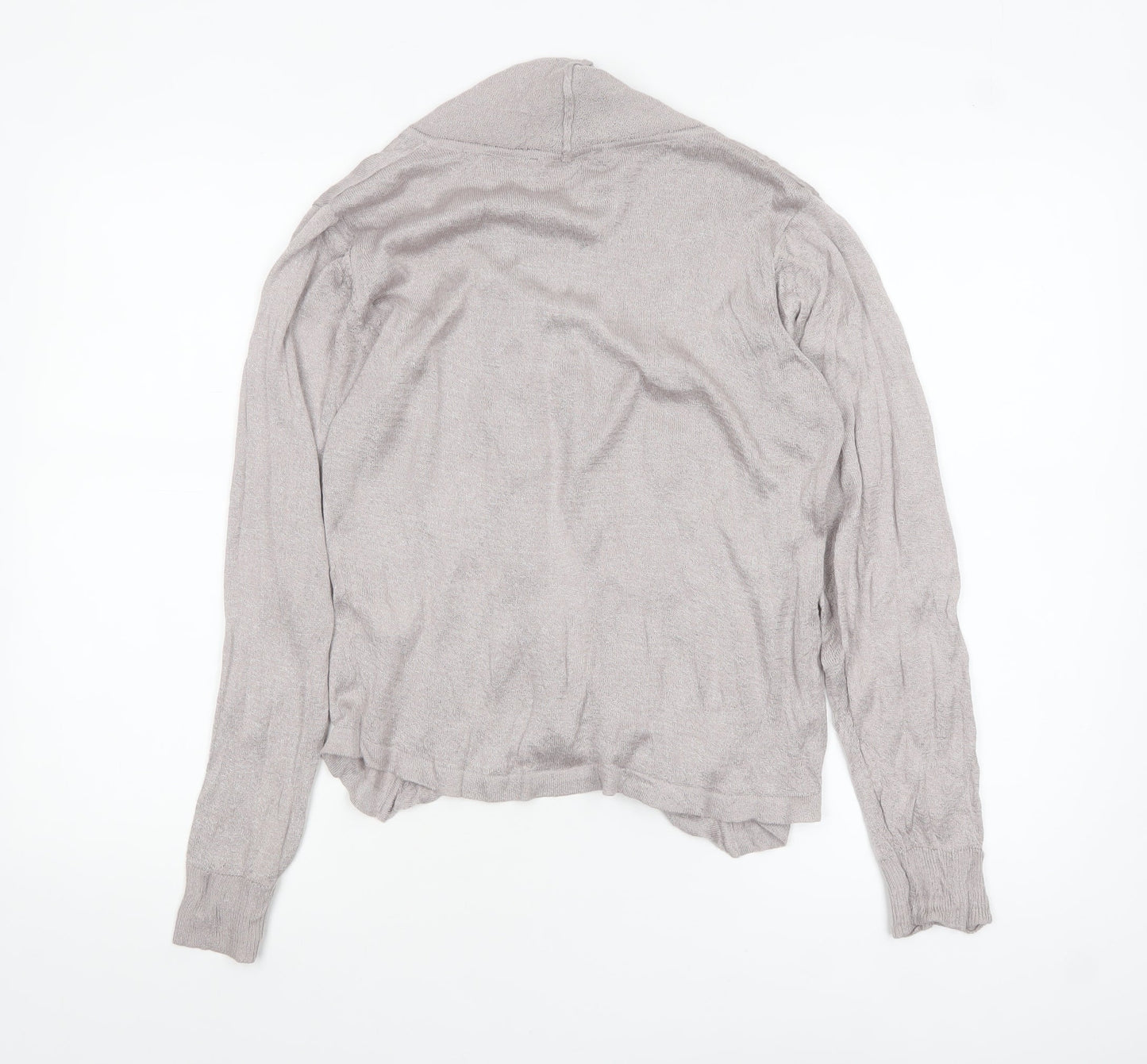 Womens UK Size M Sandwich Grey Cardigan Jumper