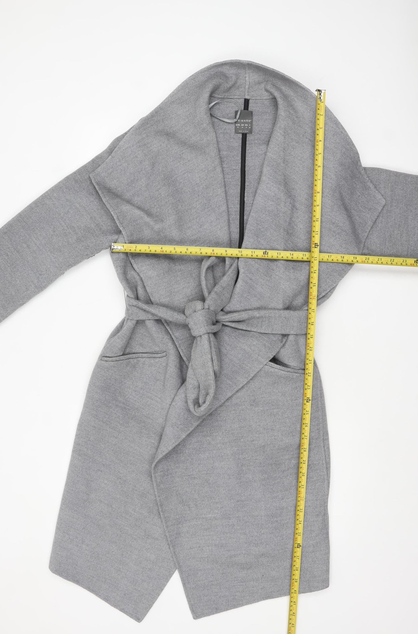 Womens UK Size 18 Primark Grey Overcoat