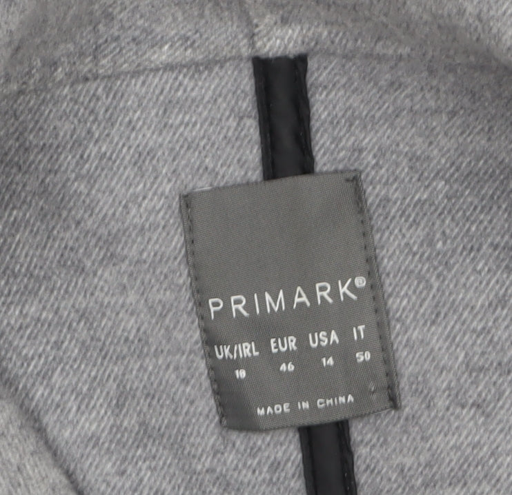 Womens UK Size 18 Primark Grey Overcoat