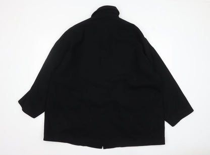 Womens UK Size 14 Wallis Black Overcoat