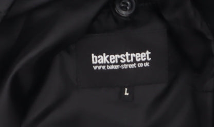 Mens UK Size L Bakerstreet Black Basic Jacket