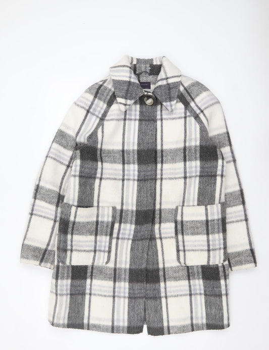 Womens UK Size 14 Marks and Spencer Grey Overcoat