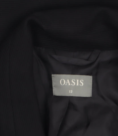 Womens UK Size 12 Oasis Regular Black Blazer