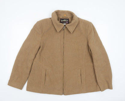 Womens UK Size 20 David Barry Beige Basic Jacket