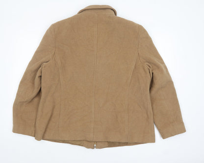 Womens UK Size 20 David Barry Beige Basic Jacket