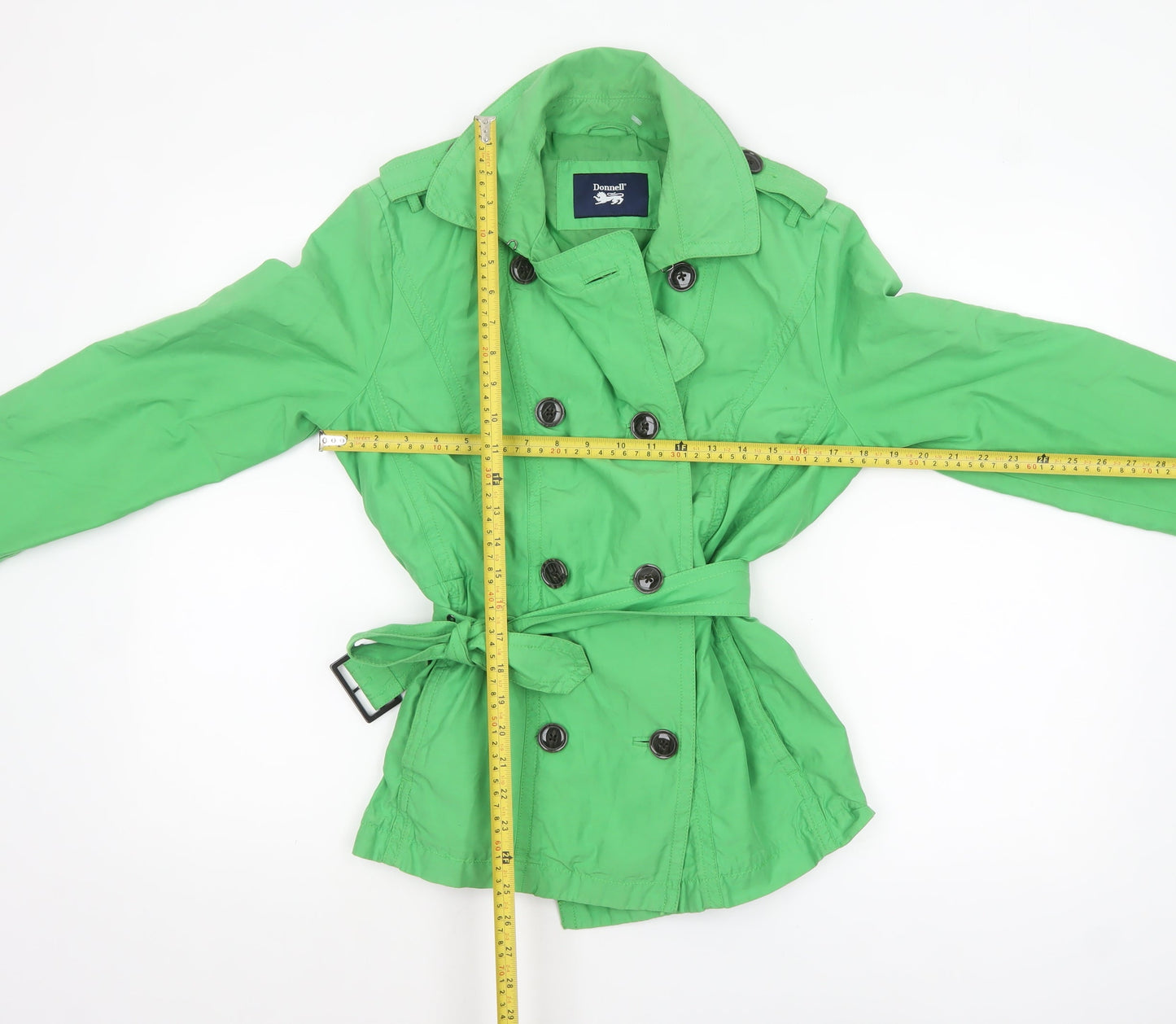Womens UK Size 12 Donnell Green Trench Coat