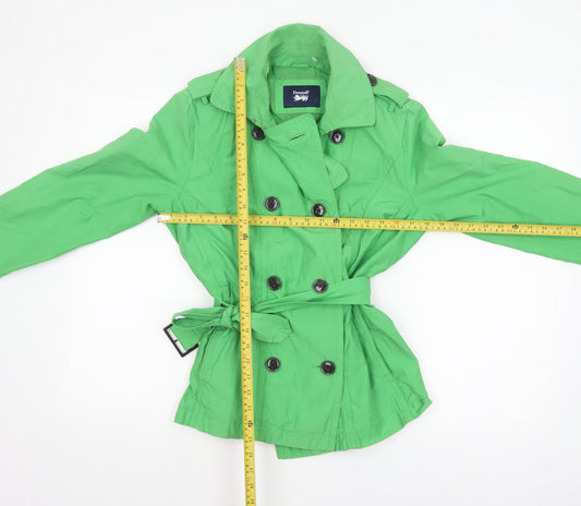 Womens UK Size 12 Donnell Green Trench Coat