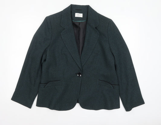 Womens UK Size 18 Eastex Regular Green Blazer