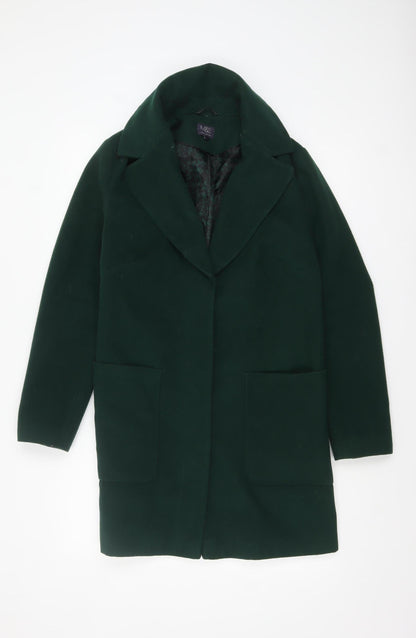 Womens UK Size 8 Marks and Spencer Green Overcoat