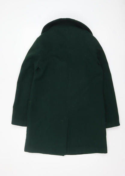 Womens UK Size 8 Marks and Spencer Green Overcoat