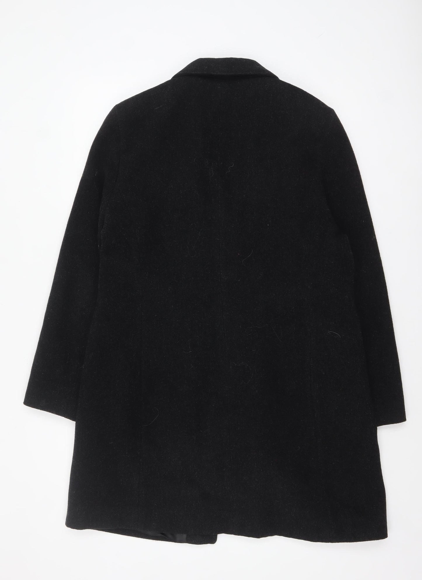 Womens UK Size 12 Cafe Theatre Black Overcoat