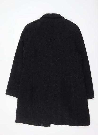 Womens UK Size 12 Cafe Theatre Black Overcoat