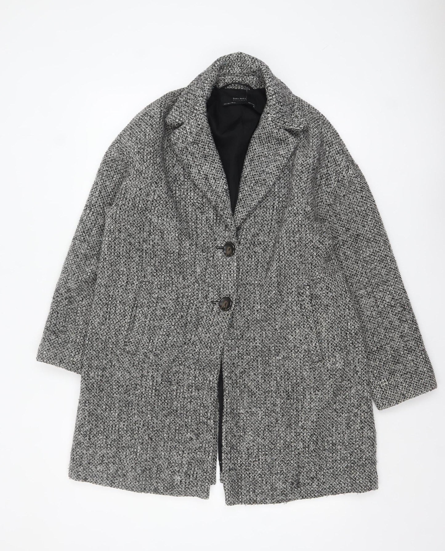 Womens UK Size 8 Zara Grey Overcoat