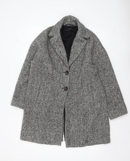 Womens UK Size 8 Zara Grey Overcoat