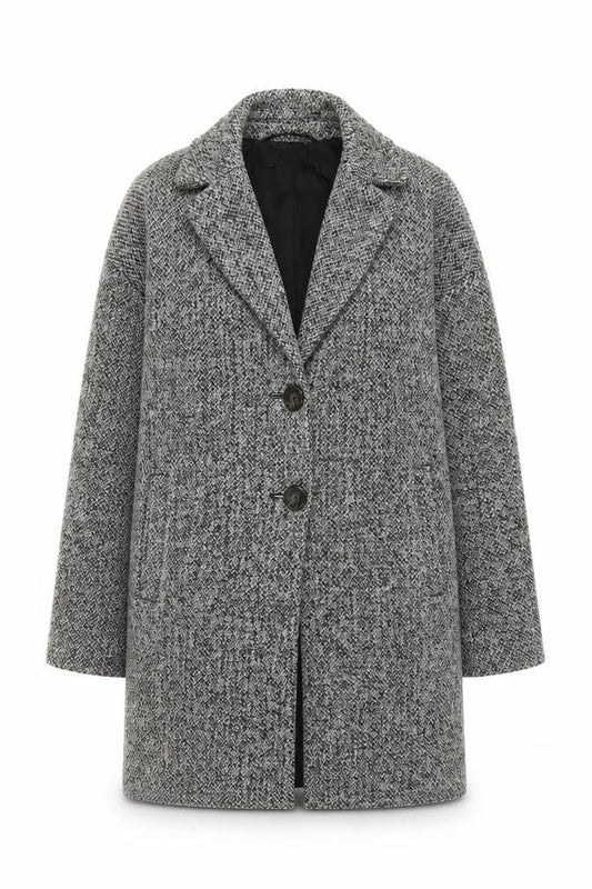Womens UK Size 8 Zara Grey Overcoat