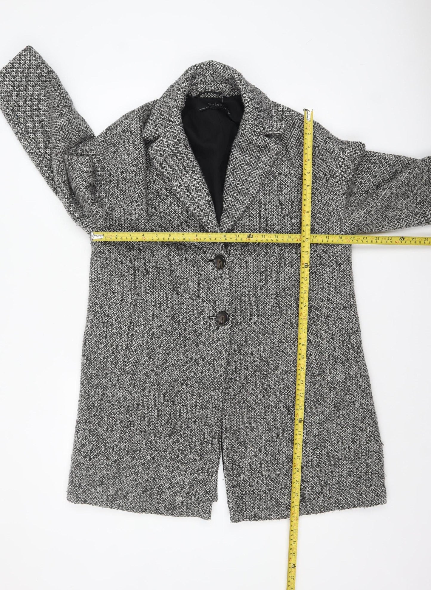 Womens UK Size 8 Zara Grey Overcoat