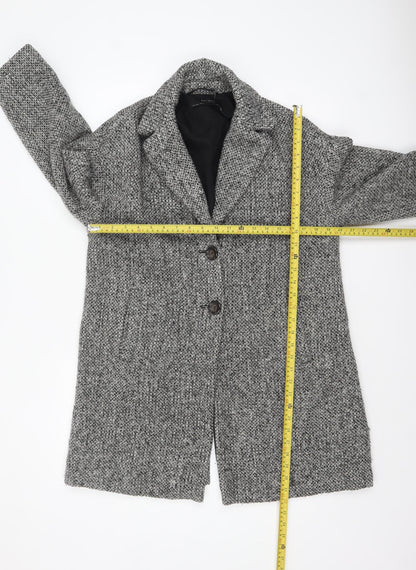 Womens UK Size 8 Zara Grey Overcoat