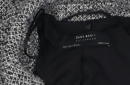 Womens UK Size 8 Zara Grey Overcoat