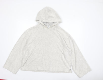 Womens UK Size M Weekday Beige Pullover Hoodie