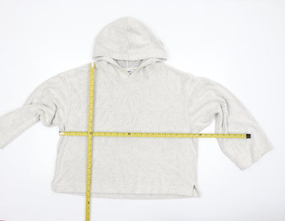 Womens UK Size M Weekday Beige Pullover Hoodie