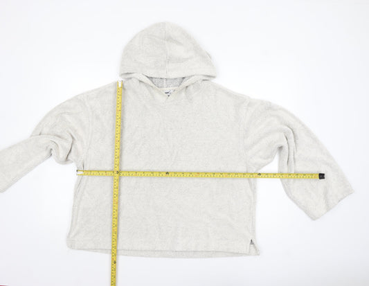 Womens UK Size M Weekday Beige Pullover Hoodie