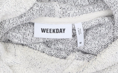Womens UK Size M Weekday Beige Pullover Hoodie