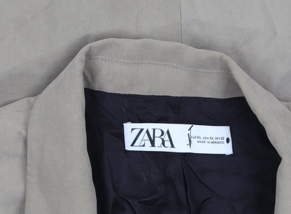 Womens UK Size XL Zara Regular Beige Blazer