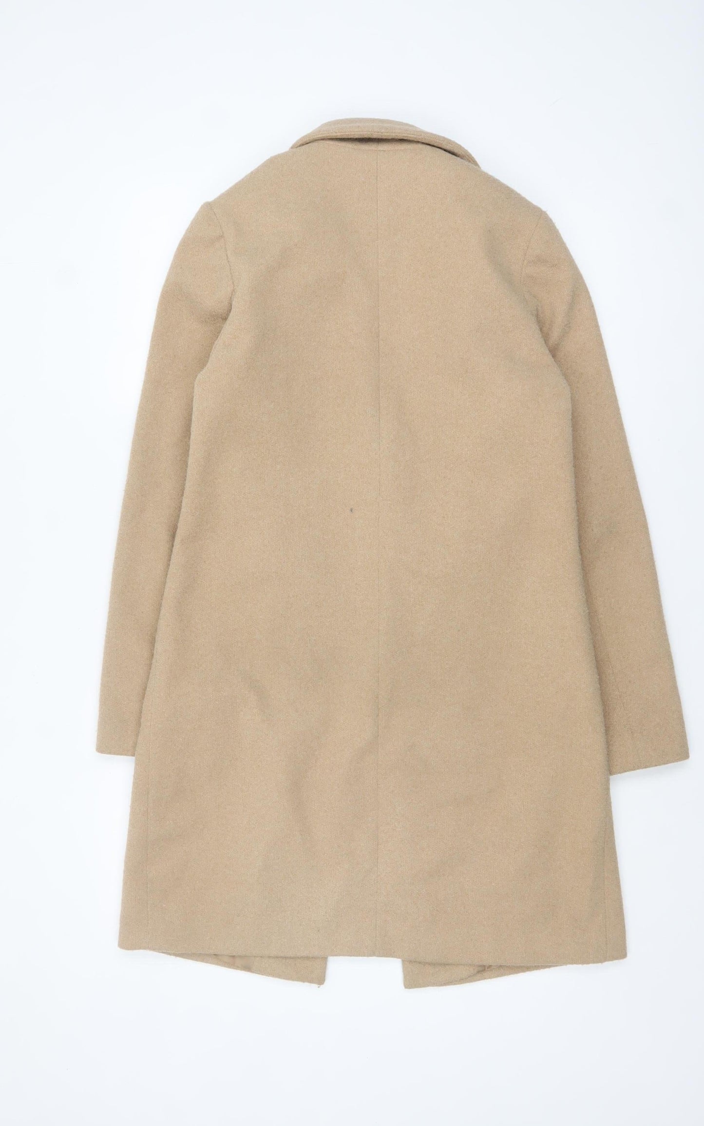 Womens UK Size 6 New Look Beige Overcoat