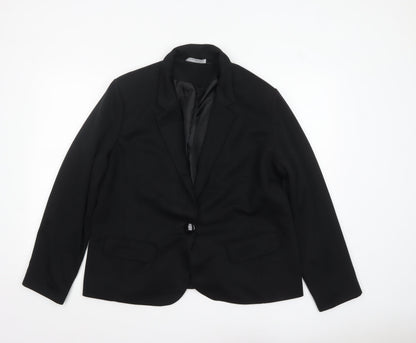 Womens UK Size 18 David Emanuel Regular Black Blazer