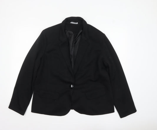 Womens UK Size 18 David Emanuel Regular Black Blazer
