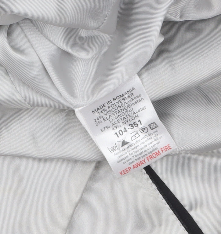 Womens UK Size 14 NEXT Petites Black Blazer