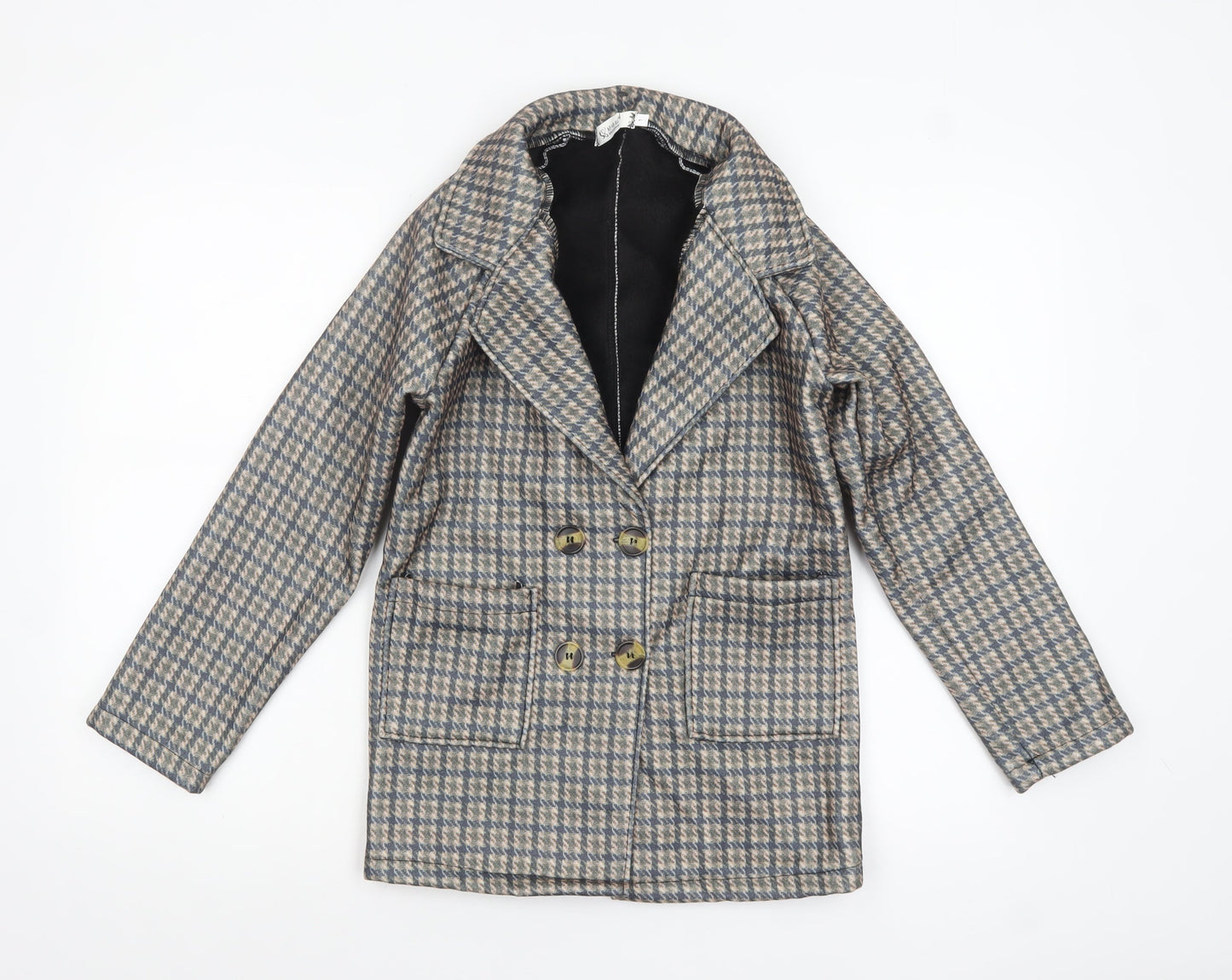 Womens UK Size L HAOSHIFEN Multicoloured Pea Coat