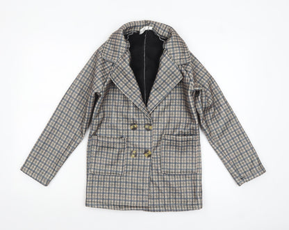 Womens UK Size L HAOSHIFEN Multicoloured Pea Coat