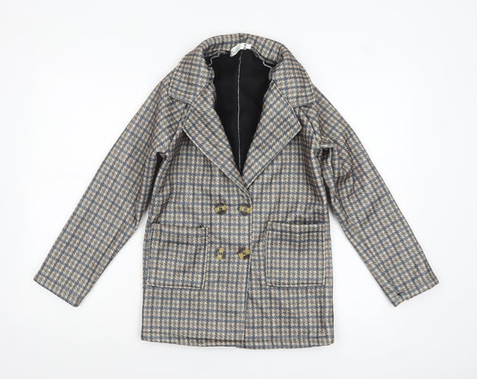 Womens UK Size L HAOSHIFEN Multicoloured Pea Coat