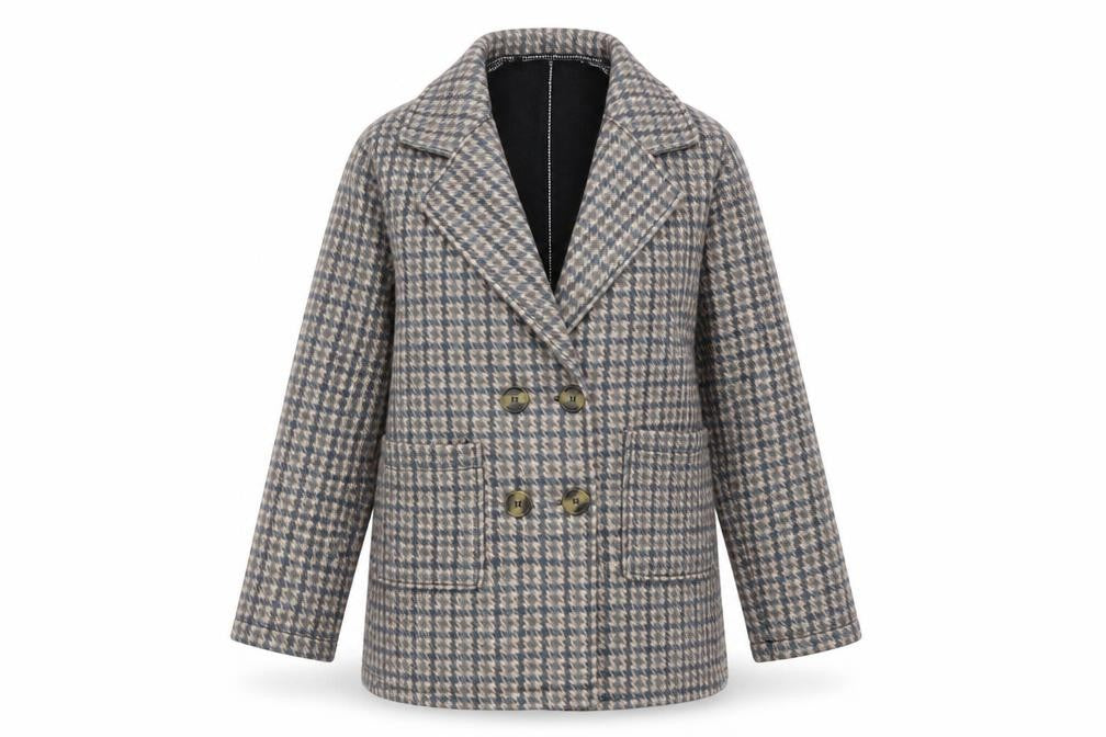 Womens UK Size L HAOSHIFEN Multicoloured Pea Coat
