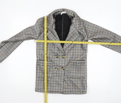Womens UK Size L HAOSHIFEN Multicoloured Pea Coat