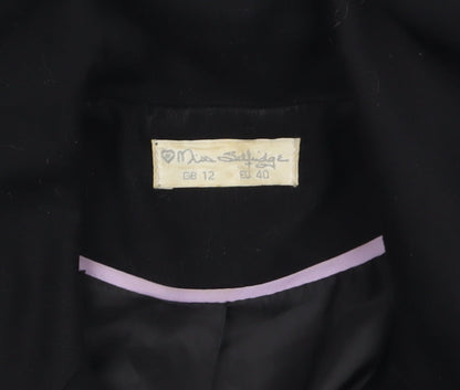 Womens UK Size 12 Miss Selfridge Regular Black Blazer
