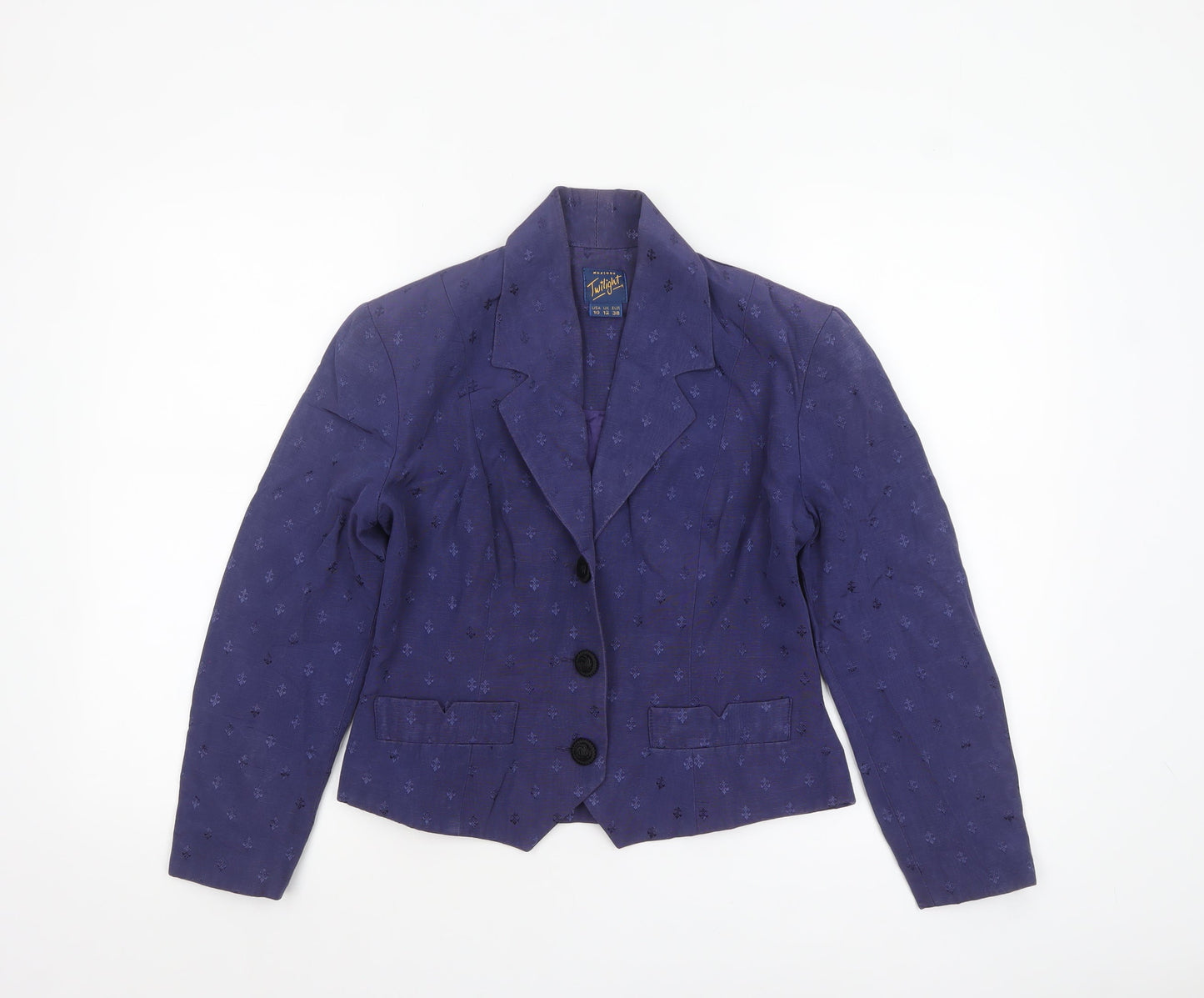 Womens UK Size 12 Monsoon Regular Purple Blazer