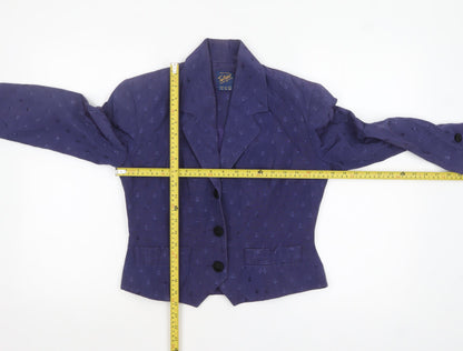 Womens UK Size 12 Monsoon Regular Purple Blazer