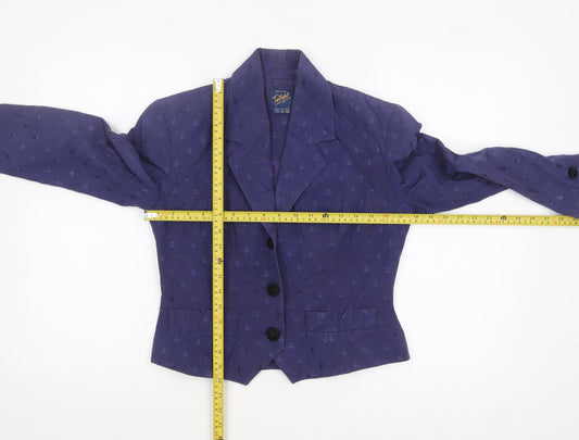 Womens UK Size 12 Monsoon Regular Purple Blazer