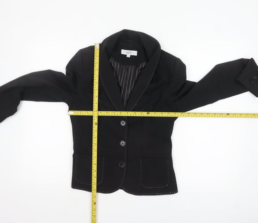 Womens UK Size 8 NEXT Regular Black Blazer