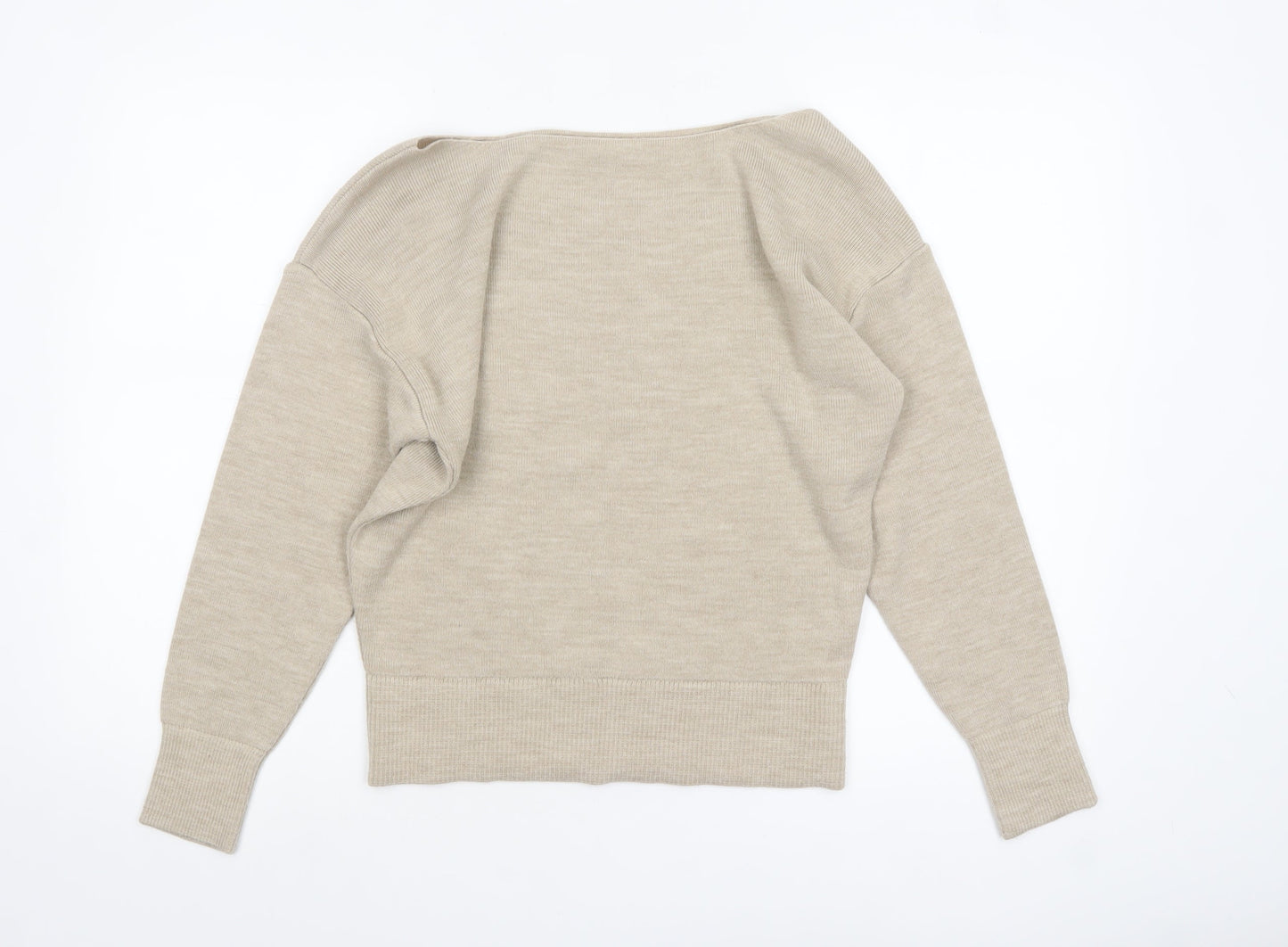 Womens UK Size 10 THE ROCKN REV Beige Pullover Jumper